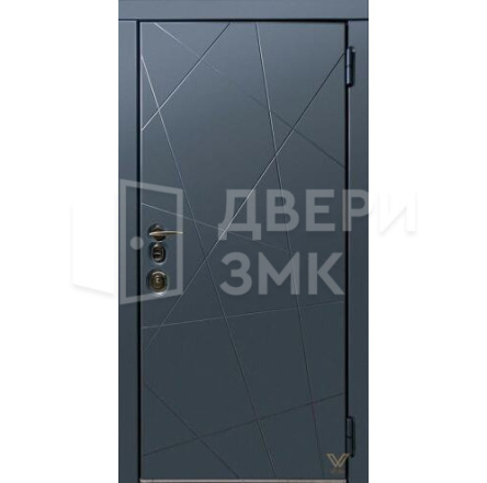 Металлическая однопольная дверь для квартиры с шумоизоляцией на заказ ВД-13261