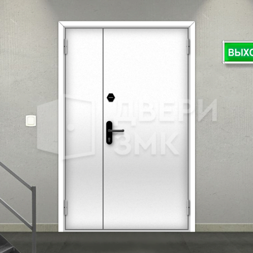 Полуторная глухая противопожарная дверь 3 типа противовзломная ДП-18682