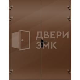 Огнестойкая дверь алюминиевая EI-30 глухая двустворчатая ДП-18102