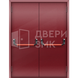 Дверь двупольная глухая противопожарная EIS с антипаникой ДП-18871