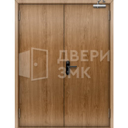 Двупольная глухая противопожарная дверь 1 типа с отделкой мдф ДП-18887