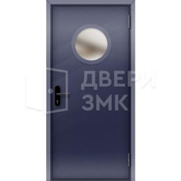 Однопольная остекленная противопожарная дверь 2 типа утепленная ДП-18545
