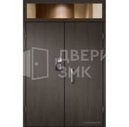 Подъездная входная дверь с фрамугой ДВП-15408