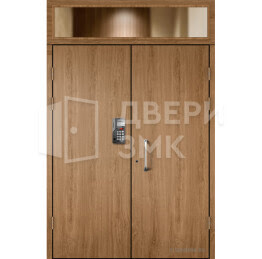 Металлическая дверь с деревянной панелью ДВП-15400