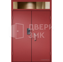 Входная дверь в подъезд с домофоном и фрамугой ДВП-15357