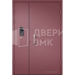 Недорогая тамбурная металлическая дверь, порошок ДВП-15375