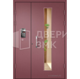 Металлическая дверь для подъезда с окрасом ДВП-15228