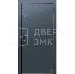 Металлическая однопольная дверь для квартиры с шумоизоляцией на заказ ВД-13261