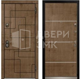 Дверь металлическая одностворчатая для дома с двумя замками ВД-13869