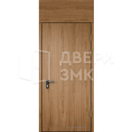 Дверь в тамбур глухая с фрамугой МДФ — винорит ТД-16305