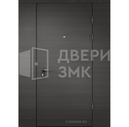 Дверь в тамбур глухая с перегородкой МДФ — ламинат ТД-16263