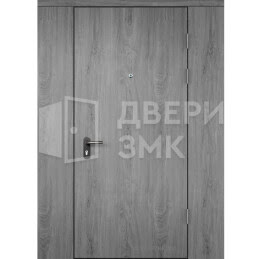 Дверь тамбурная глухая с перегородкой МДФ — МДФ ТД-16264